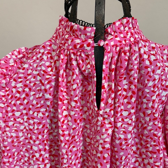 THML Pink and White Patterned Blouse - Picture 2 of 6